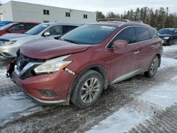 Salvage cars for sale at Cookstown, ON auction: 2017 Nissan Murano S