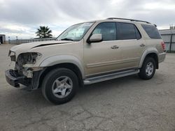 Salvage cars for sale at Bakersfield, CA auction: 2002 Toyota Sequoia SR5