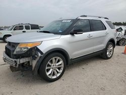 Salvage cars for sale at Houston, TX auction: 2013 Ford Explorer XLT