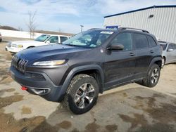 Salvage cars for sale at Mcfarland, WI auction: 2015 Jeep Cherokee Trailhawk