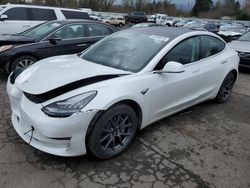 Salvage cars for sale at Portland, OR auction: 2019 Tesla Model 3