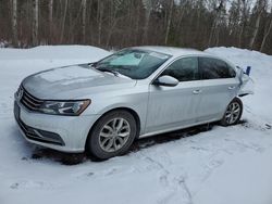 Salvage cars for sale from Copart Cookstown, ON: 2017 Volkswagen Passat S