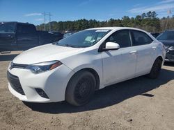 Salvage cars for sale at Greenwell Springs, LA auction: 2015 Toyota Corolla L