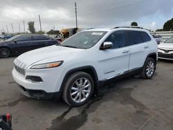 Salvage cars for sale at Miami, FL auction: 2014 Jeep Cherokee Latitude