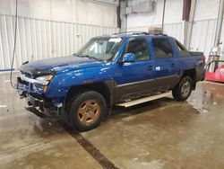 Salvage cars for sale at Franklin, WI auction: 2003 Chevrolet Avalanche K1500