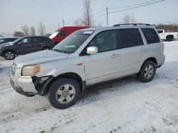 Salvage cars for sale from Copart Montreal Est, QC: 2008 Honda Pilot LX