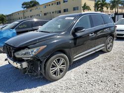 Salvage cars for sale at Opa Locka, FL auction: 2017 Infiniti QX60