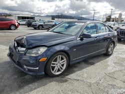 Salvage cars for sale at Sun Valley, CA auction: 2012 Mercedes-Benz C 250