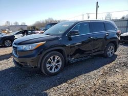 Salvage cars for sale at Hillsborough, NJ auction: 2015 Toyota Highlander XLE