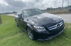 Salvage cars for sale at Opa Locka, FL auction: 2017 Mercedes-Benz C300