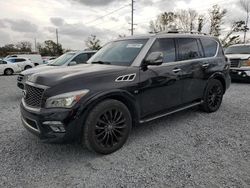 Salvage cars for sale at Riverview, FL auction: 2016 Infiniti QX80