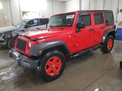 Jeep Wrangler Unlimited Sport salvage cars for sale: 2016 Jeep Wrangler Unlimited Sport