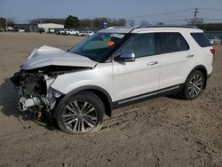 Salvage cars for sale at Conway, AR auction: 2017 Ford Explorer Platinum