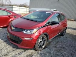 Salvage cars for sale at Spartanburg, SC auction: 2017 Chevrolet Bolt EV Premier