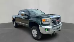 Salvage trucks for sale at North Billerica, MA auction: 2015 GMC Sierra K2500 SLT