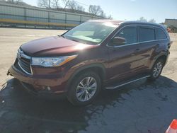 Salvage cars for sale at Lebanon, TN auction: 2014 Toyota Highlander XLE