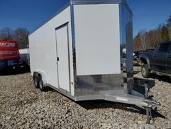 Salvage trucks for sale at Candia, NH auction: 2023 Alcom Enclosed Cargo Trailer