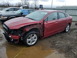 Salvage cars for sale at Chicago Heights, IL auction: 2018 Ford Fusion SE