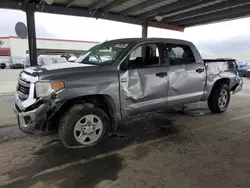 Salvage trucks for sale at Hayward, CA auction: 2015 Toyota Tundra Crewmax SR5