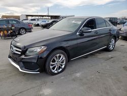 Salvage cars for sale at Grand Prairie, TX auction: 2015 Mercedes-Benz C 300 4matic