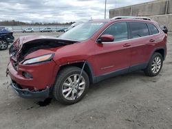 Salvage cars for sale at Fredericksburg, VA auction: 2016 Jeep Cherokee Limited