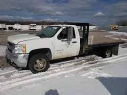 Salvage trucks for sale at Avon, MN auction: 2008 Chevrolet Silverado C3500