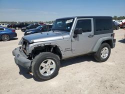 Salvage cars for sale at Houston, TX auction: 2014 Jeep Wrangler Sport