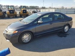 Salvage cars for sale at Dunn, NC auction: 2010 Honda Civic Hybrid