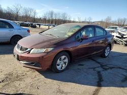 Salvage cars for sale at Marlboro, NY auction: 2013 Honda Civic LX