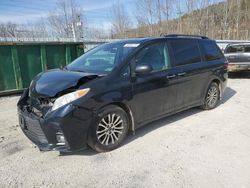 Salvage cars for sale at Hurricane, WV auction: 2018 Toyota Sienna XLE