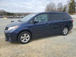 Salvage cars for sale at Concord, NC auction: 2018 Toyota Sienna LE