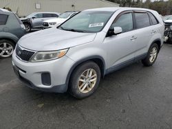 Salvage cars for sale at Exeter, RI auction: 2014 KIA Sorento LX