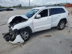 Salvage cars for sale at Homestead, FL auction: 2015 Jeep Grand Cherokee Laredo