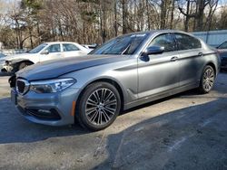 Salvage cars for sale at Austell, GA auction: 2018 BMW 530 I