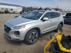 Salvage cars for sale from Copart Pennsburg, PA: 2019 Hyundai Santa FE Limited