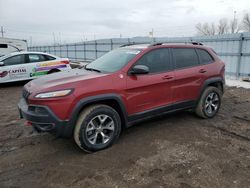 Salvage cars for sale at Greenwood, NE auction: 2014 Jeep Cherokee Trailhawk