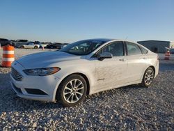 Salvage cars for sale at Taylor, TX auction: 2017 Ford Fusion SE Hybrid