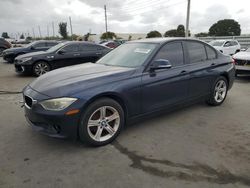 Salvage cars for sale at Miami, FL auction: 2015 BMW 328 I