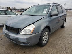 Salvage cars for sale at Pekin, IL auction: 2007 KIA Sedona EX