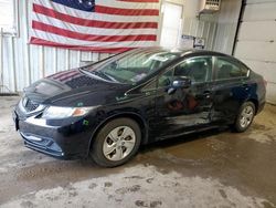 Salvage cars for sale at Lyman, ME auction: 2013 Honda Civic LX