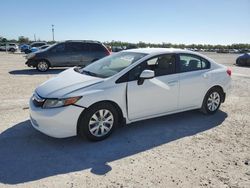 Salvage cars for sale at Arcadia, FL auction: 2012 Honda Civic LX