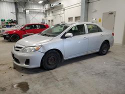 Salvage cars for sale from Copart Ottawa, ON: 2013 Toyota Corolla Base