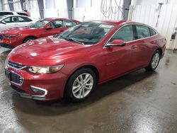 Salvage cars for sale at Ham Lake, MN auction: 2016 Chevrolet Malibu LT