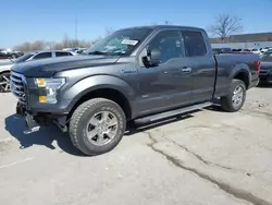 Salvage trucks for sale at Bridgeton, MO auction: 2016 Ford F150 Super Cab