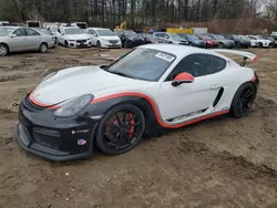 Salvage cars for sale at North Billerica, MA auction: 2016 Porsche Cayman GT4