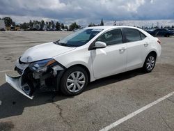 Salvage cars for sale at Rancho Cucamonga, CA auction: 2015 Toyota Corolla L