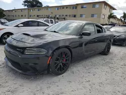 Salvage cars for sale at Opa Locka, FL auction: 2016 Dodge Charger SRT Hellcat