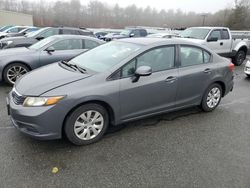 Salvage cars for sale at Exeter, RI auction: 2012 Honda Civic LX