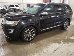 Salvage cars for sale at Avon, MN auction: 2016 Ford Explorer Platinum