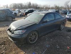 Salvage cars for sale at Chalfont, PA auction: 2005 Honda Civic DX VP